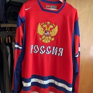 Team Russia Olympic Nike Hockey Jersey